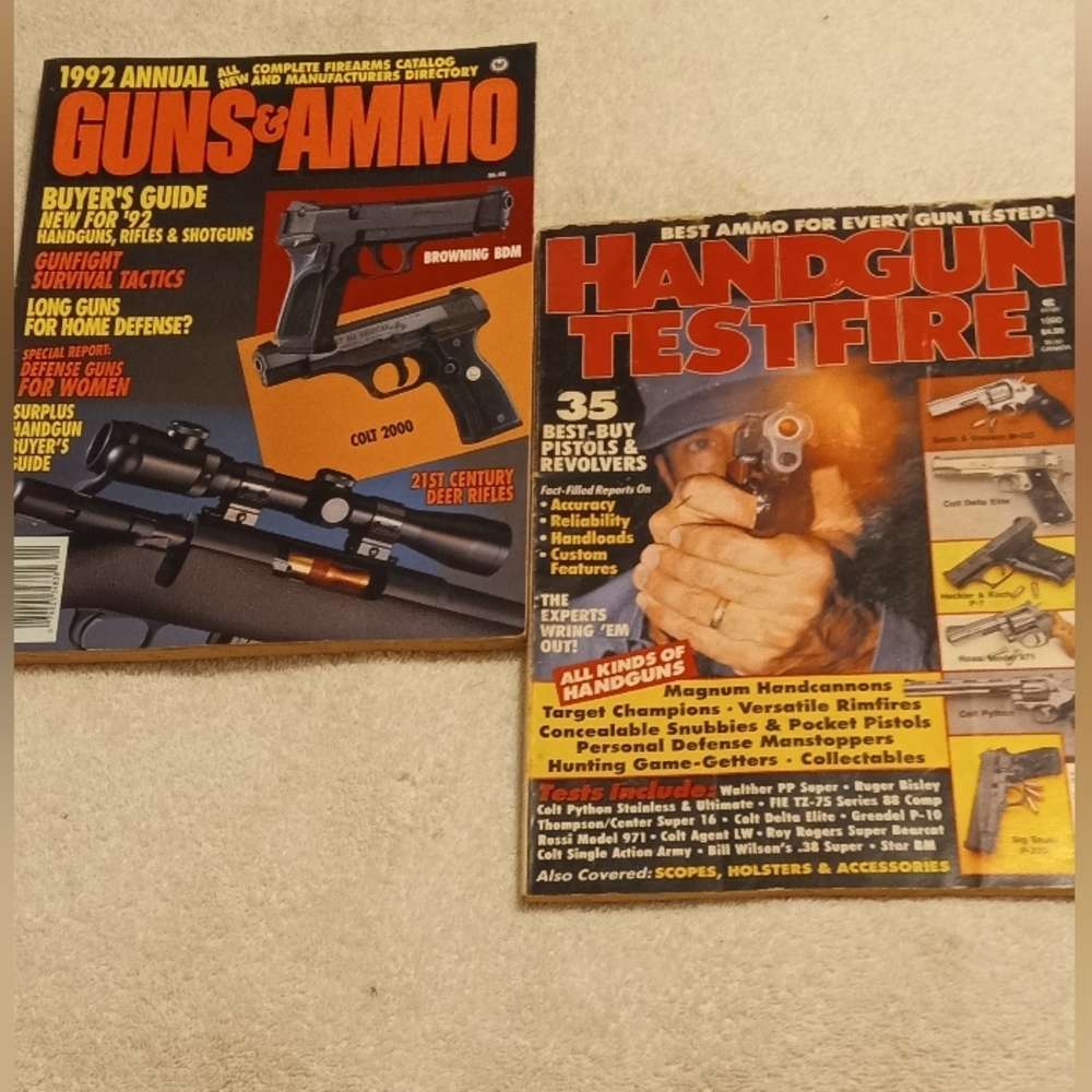 ✨Vintage Guns & Ammo Magazine Set